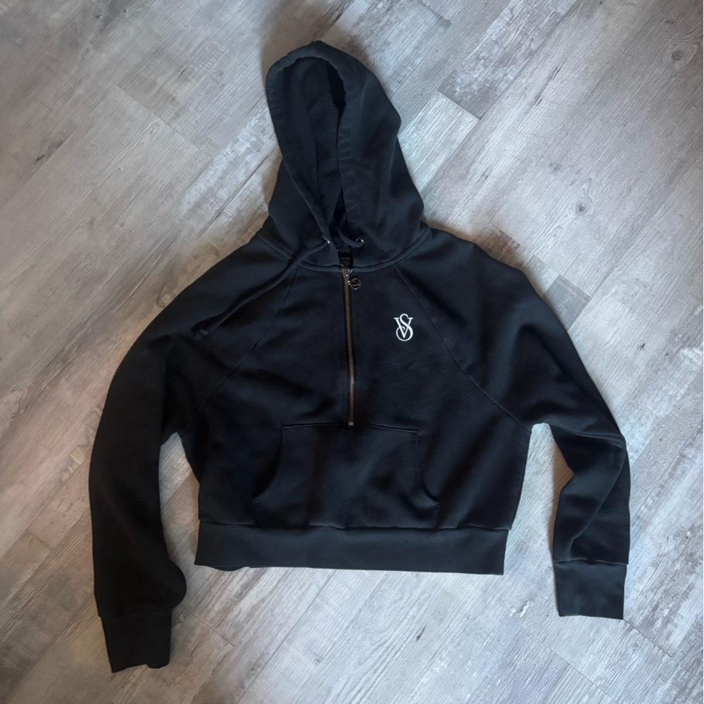Victoria's Secret Black Fleece Jacket